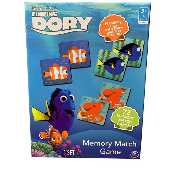 Disney Pixar Finding Dory Memory Match Game Nemo - Picture 1 of 4